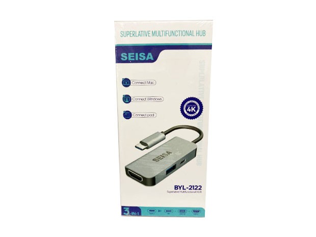 &u+ HUB TIPO C MACBOOK BYL-2122 3 EN 1